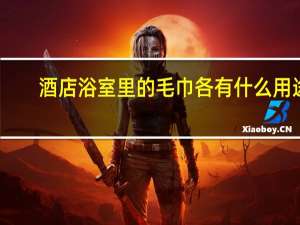 酒店浴室里的毛巾各有什么用途