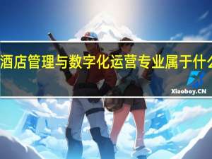 酒店管理与数字化运营专业属于什么大类