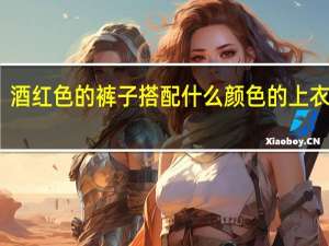 酒红色的裤子搭配什么颜色的上衣好呢