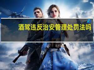 酒驾违反治安管理处罚法吗