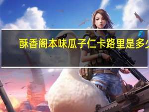 酥香阁 本味瓜子仁卡路里是多少