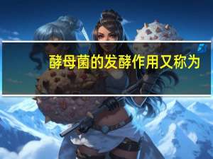 酵母菌的发酵作用又称为（酵母菌的发酵作用）