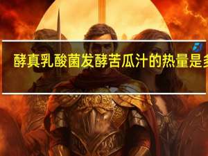 酵真 乳酸菌发酵苦瓜汁的热量是多少