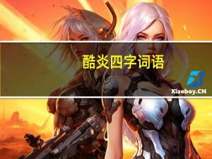 酷炎四字词语