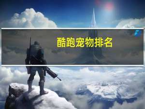 酷跑宠物排名