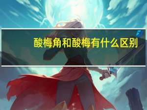 酸梅角和酸梅有什么区别