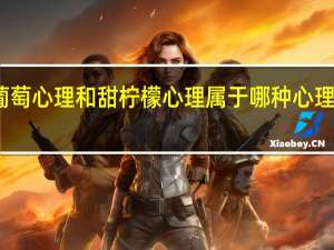 酸葡萄心理和甜柠檬心理属于哪种心理适应方式