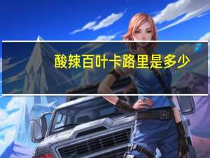 酸辣百叶卡路里是多少