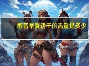 醇音 早餐饼干的热量是多少