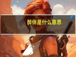 醉伴是什么意思