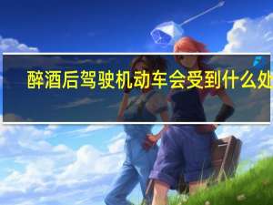 醉酒后驾驶机动车会受到什么处罚