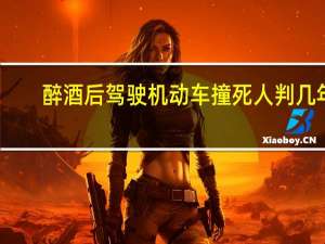 醉酒后驾驶机动车撞死人判几年