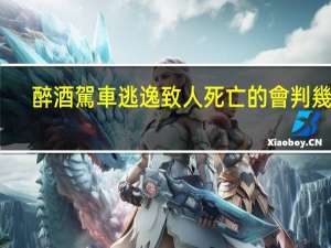 醉酒駕車逃逸致人死亡的會判幾年