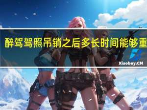 醉驾驾照吊销之后多长时间能够重新考