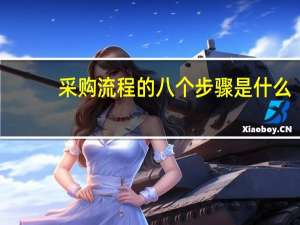 采购流程的八个步骤是什么（采购流程的八个步骤）