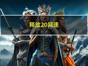 释放20%网速（释放20 网速）