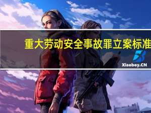 重大劳动安全事故罪立案标准
