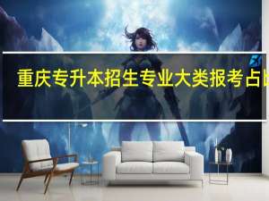 重庆专升本招生专业大类报考占比表