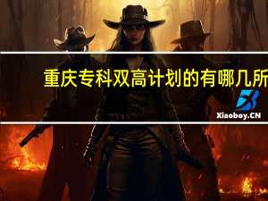 重庆专科双高计划的有哪几所