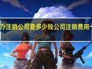 重庆代办注销公司要多少钱 公司注销费用一般是多少钱