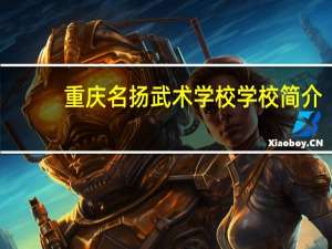 重庆名扬武术学校学校简介