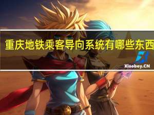 重庆地铁乘客导向系统有哪些东西组成