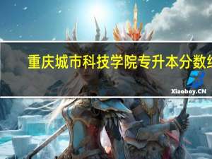 重庆城市科技学院专升本分数线