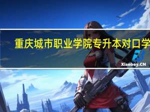 重庆城市职业学院专升本对口学校