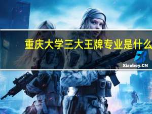 重庆大学三大王牌专业是什么