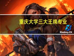 重庆大学三大王牌专业
