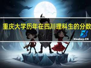 重庆大学历年在四川理科生的分数要求，要详细点哦，