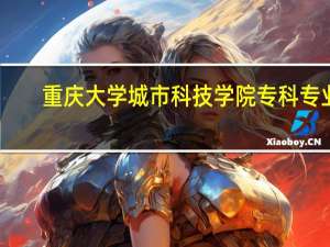 重庆大学城市科技学院专科专业