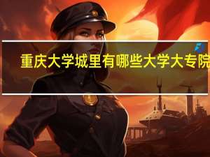 重庆大学城里有哪些大学大专院校