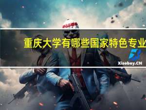 重庆大学有哪些国家特色专业