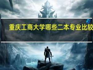 重庆工商大学哪些二本专业比较好