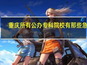 重庆所有公办专科院校有那些急需