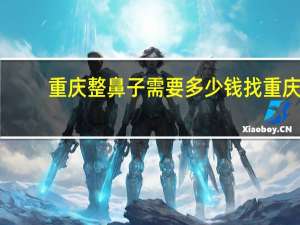 重庆整鼻子需要多少钱 找重庆“马鼻子”做一个隆鼻大概需要多少钱