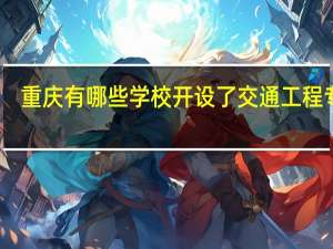重庆有哪些学校开设了交通工程专业