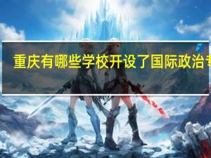 重庆有哪些学校开设了国际政治专业