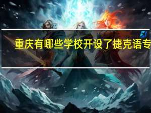 重庆有哪些学校开设了捷克语专业