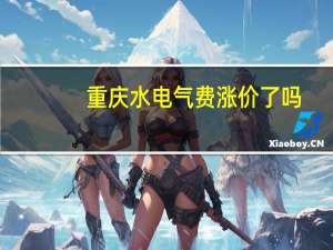 重庆水电气费涨价了吗