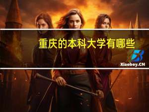 重庆的本科大学有哪些