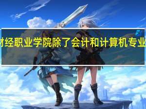 重庆财经职业学院除了会计和计算机专业比较好以外，还有其他可以推荐的吗