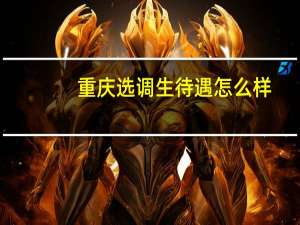 重庆选调生待遇怎么样