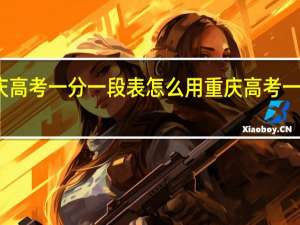 重庆高考一分一段表怎么用 重庆高考一分一段表