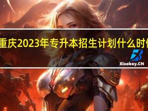 重庆2023年专升本招生计划什么时候公布