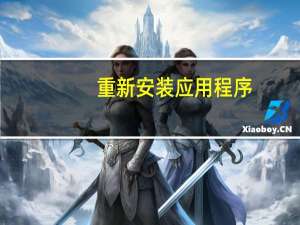 重新安装应用程序