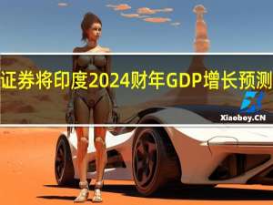 野村证券将印度2024财年GDP增长预测从之前的5.5%上调至5.9%