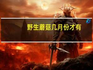 野生蘑菇几月份才有
