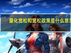 量化宽松和宽松政策是什么意思（量化宽松政策是什么意思）